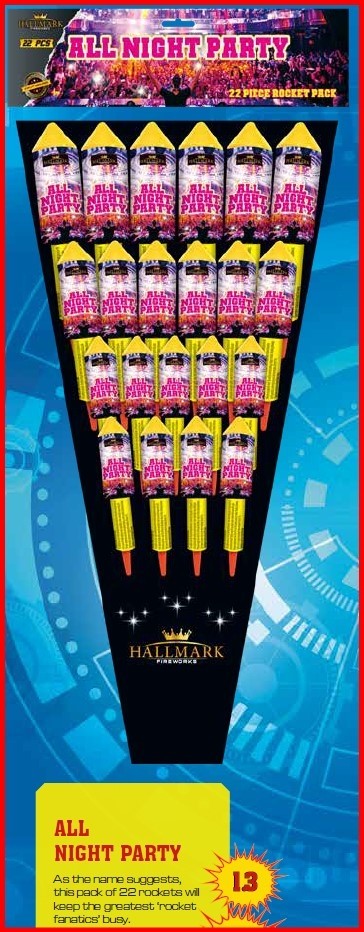 All night party Rocket pack  save £20.00  only available for collection